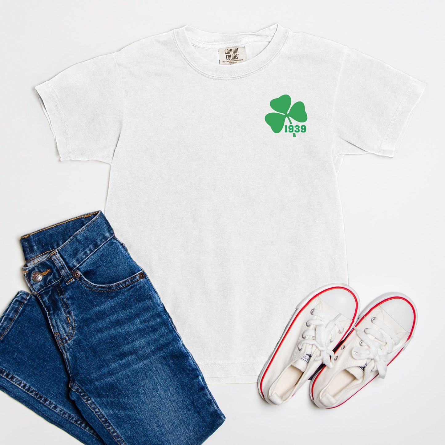1939 Comfort Color Youth Tee, White