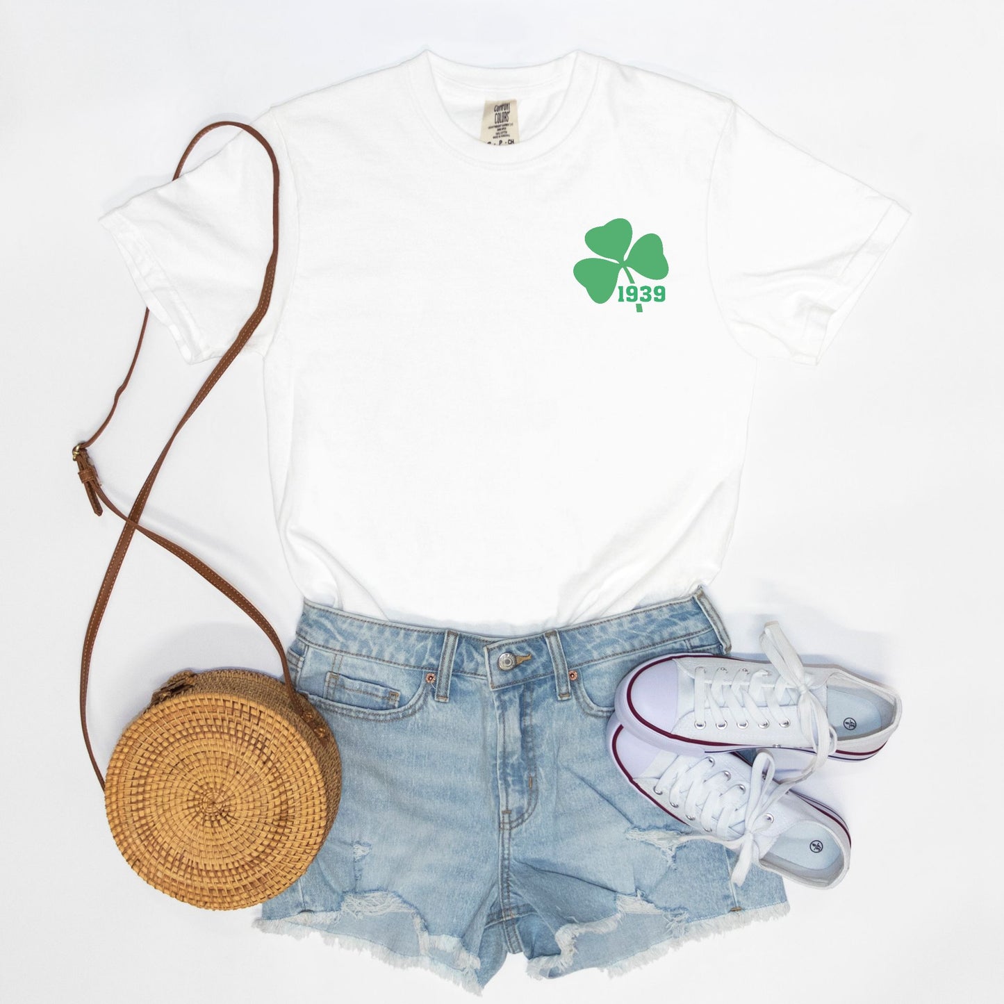 1939 Shamrock Comfort Colors Adult Tee, White