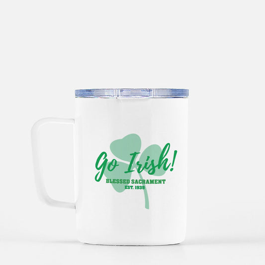 Go Irish! Travel Mug w/ Lid 10 oz.