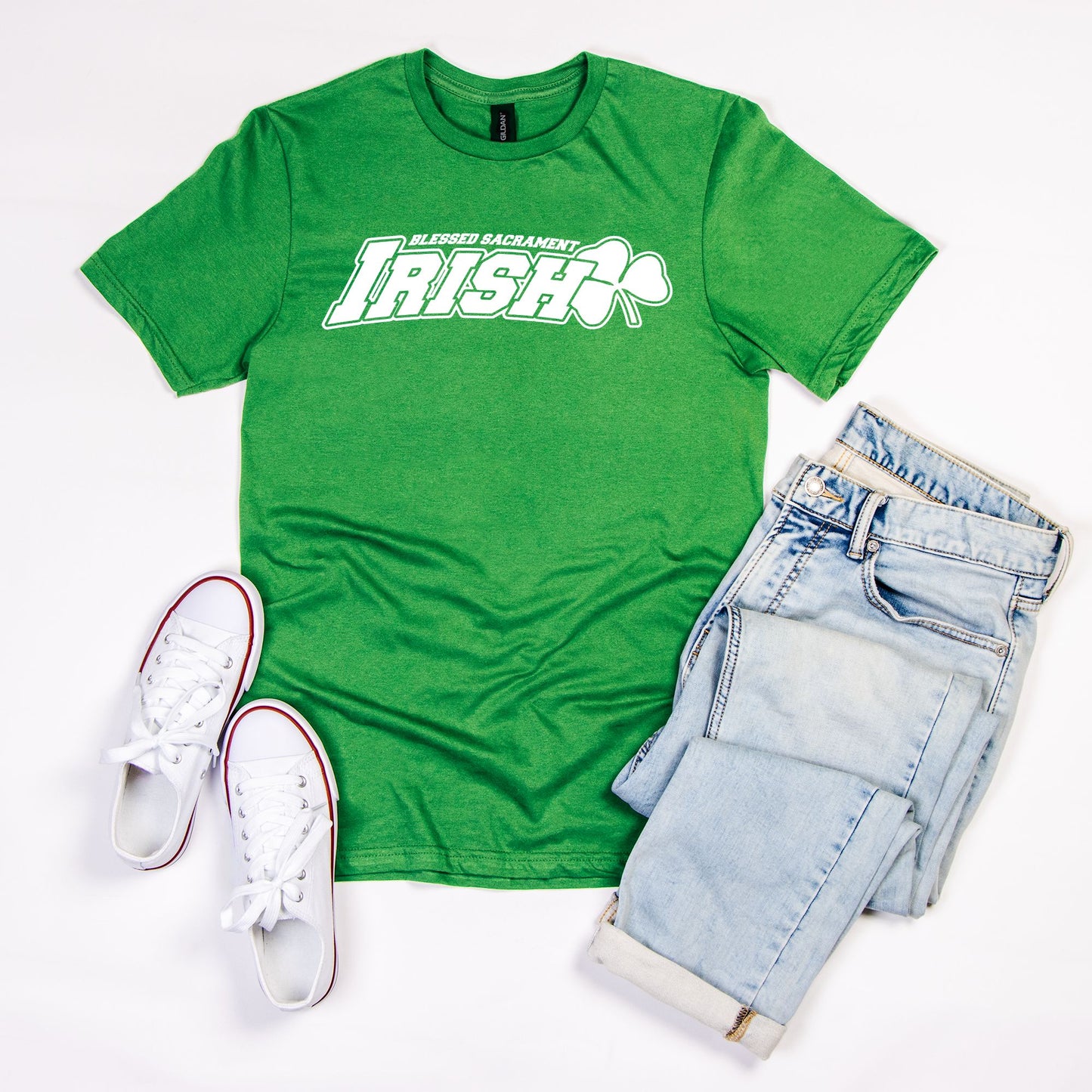Irish Unisex Soft-Style Adult T-Shirt Green