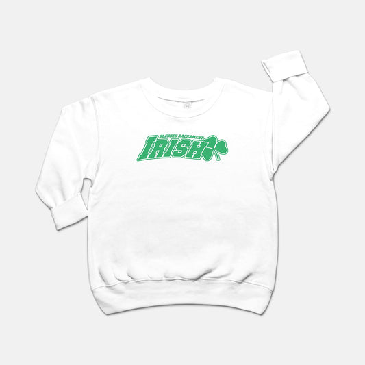 Irish Toddler Crew Neck Sweatshirt, White