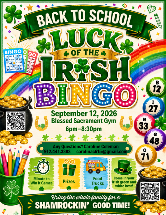 1 book of 4 bingo cards - Luck of the Irish Family BINGO