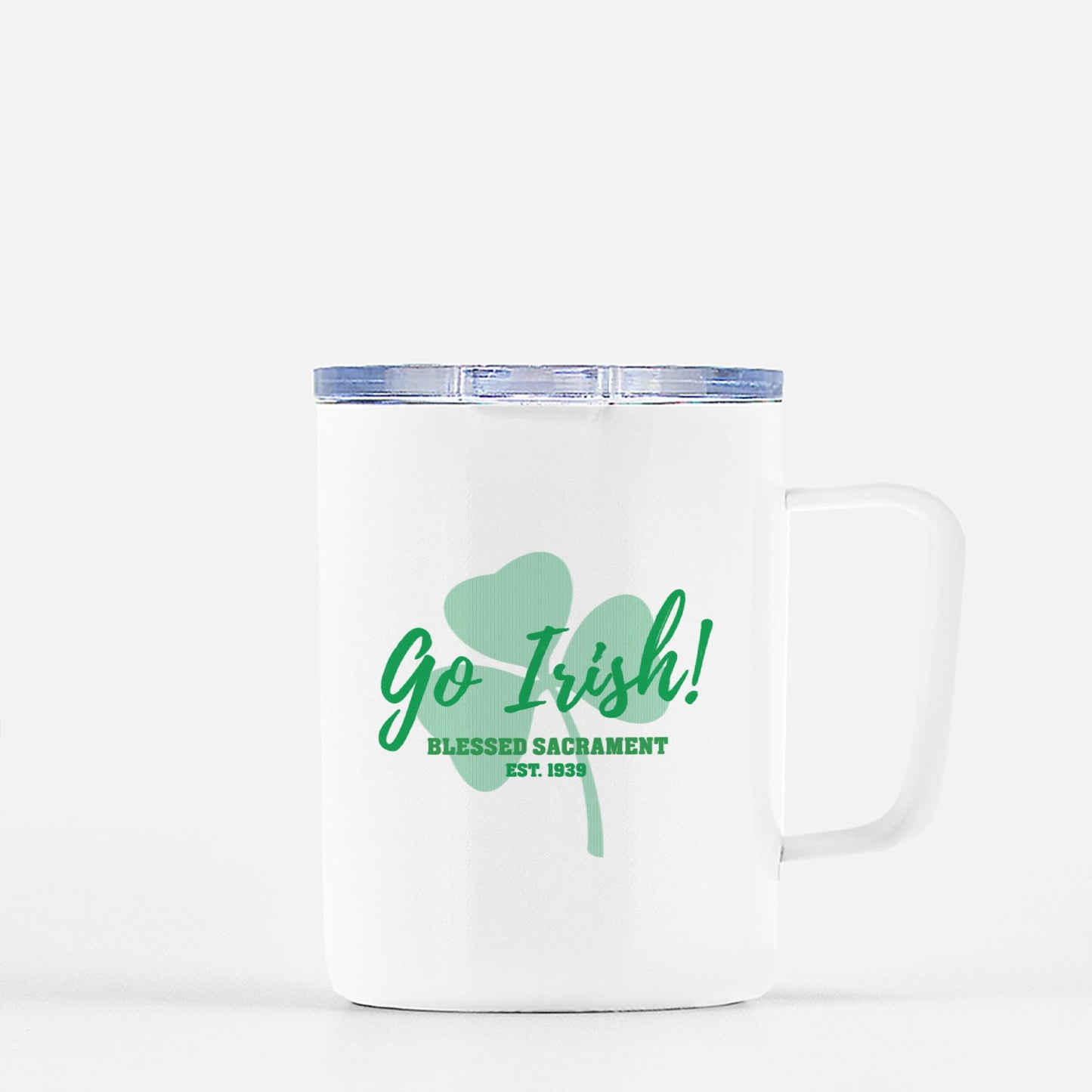 Go Irish! Travel Mug w/ Lid 10 oz.