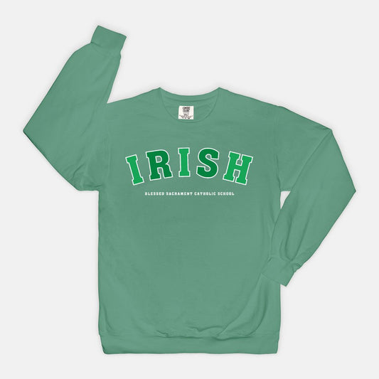 Green Two Tone Irish Sweatshirt - Adult